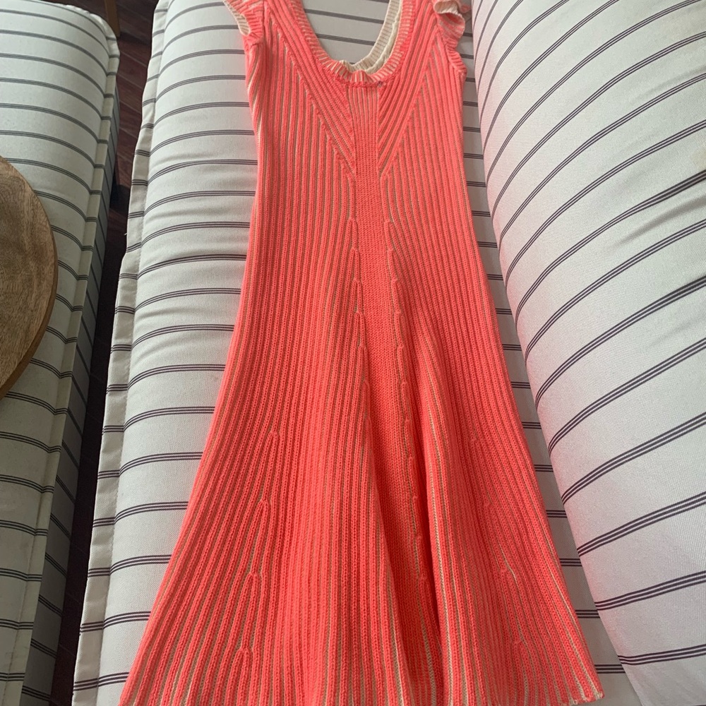 Free People Hot Off The Press Stretch Ribbed
Sweater Dress Pink XS Pink NWOT - Picture 11 of 16
